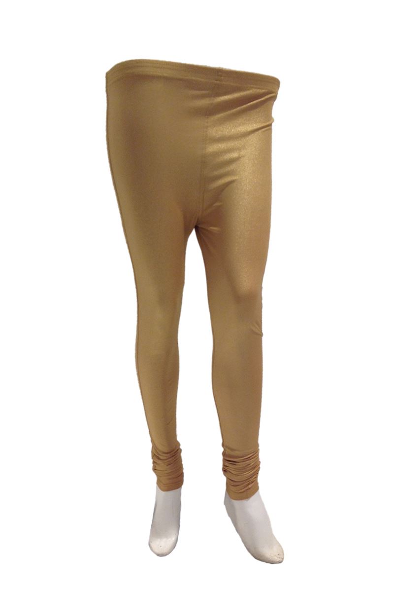 Golden color shimmer leggings