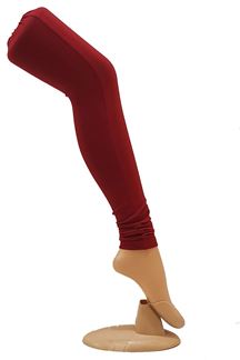 Picture of Stylish dark red cotton leggings