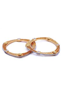Picture of Sensational gold plated designer bangles