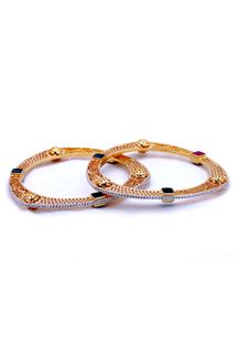 Picture of Multicolor stone worked designer bangle