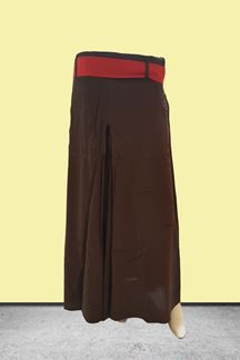 Picture of Tasteful brown designer flared palazzo