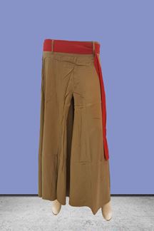 Picture of Regal khakhi color designer palazzo pant