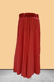 Picture of Graceful peach designer plain palazzos