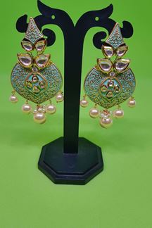 Picture of Beautiful Classic JADAU Fashion traditional look long earring