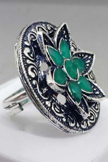 Picture of Tasteful turquoise & dark blue ring