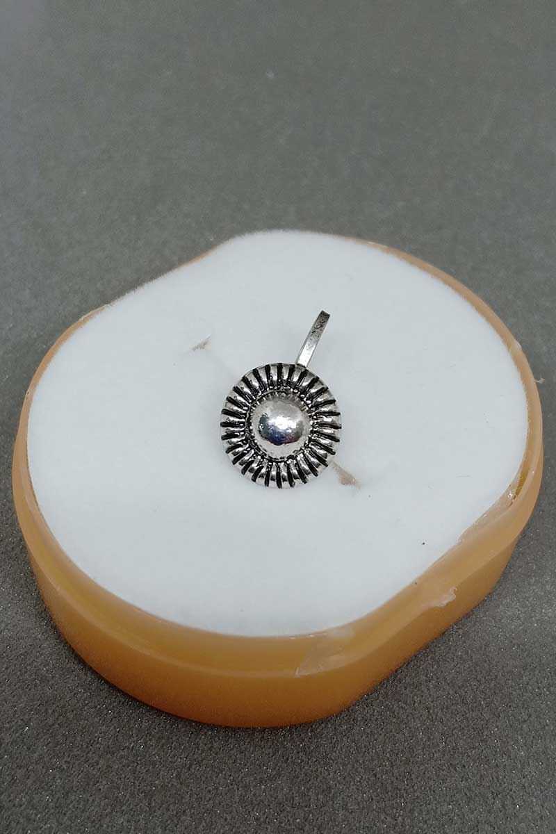 Celtic Nose Ring Silver Oxidized Non Piercing | Safasilver