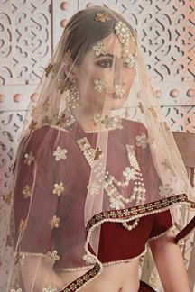 Picture of Beautiful Maroon Colour Designer Lehenga Choli