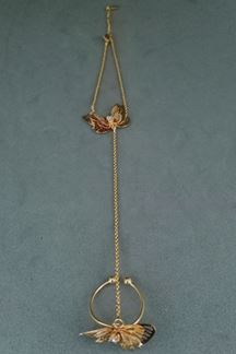 Picture of Tonic Gold Harness Hath phul with Butterfly Charm 