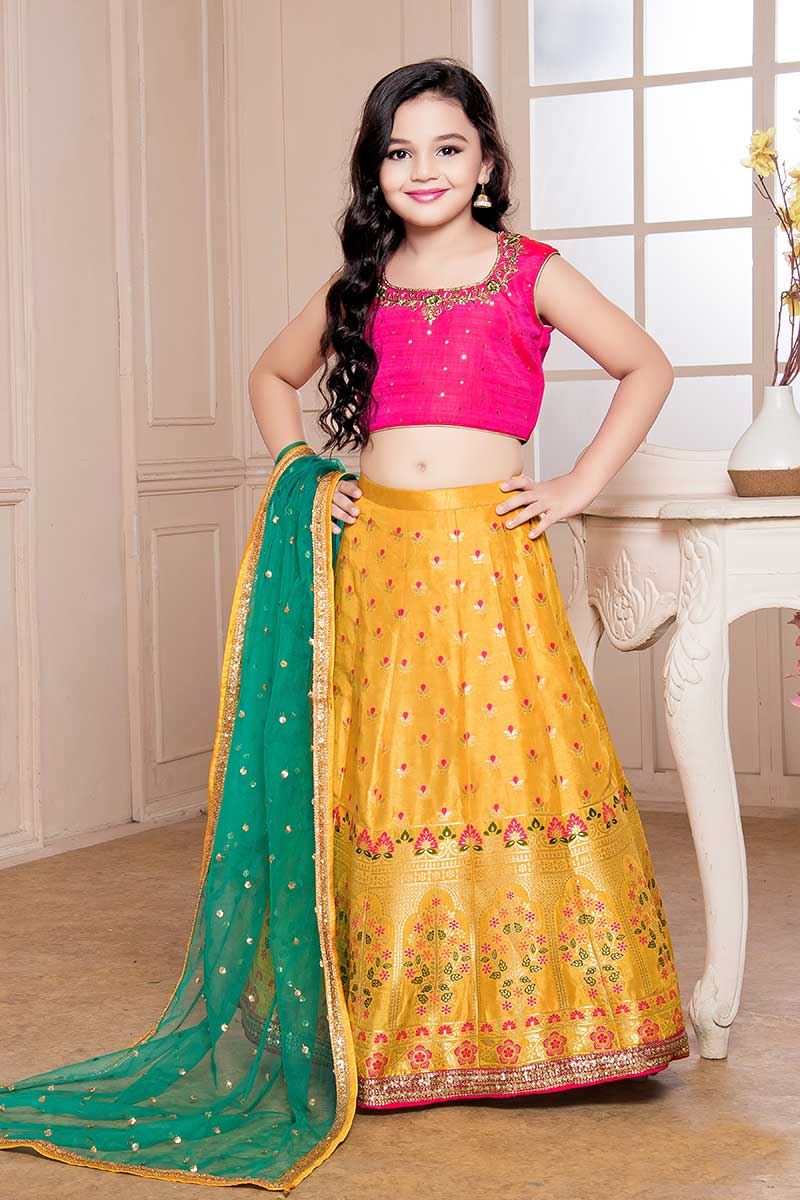 ghagra choli dress for kids