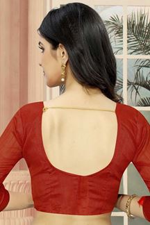 Picture of Dusty Pista Colored Designer Saree