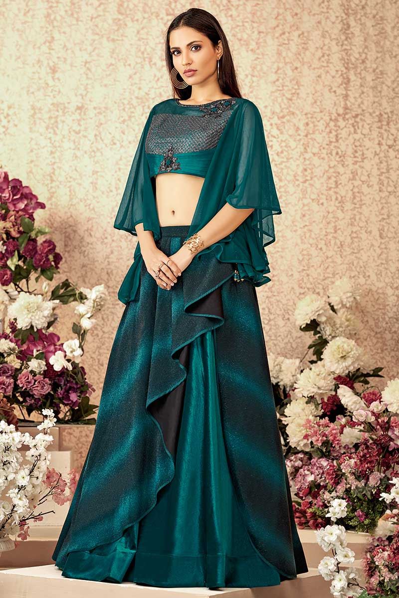 teal green blouse