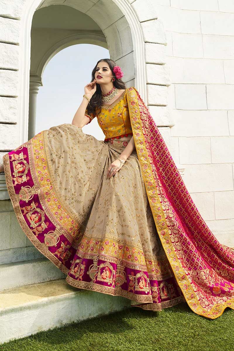 heavy wedding lehenga