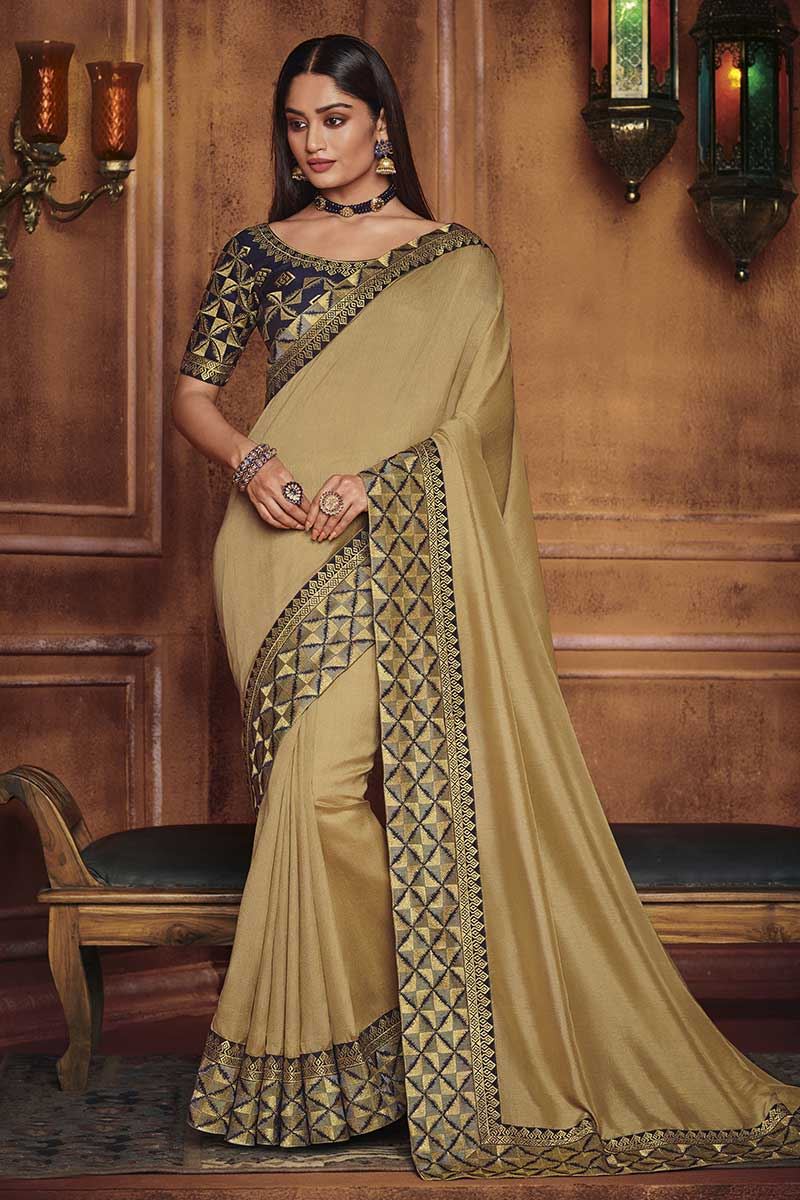 party wear satin silk saree