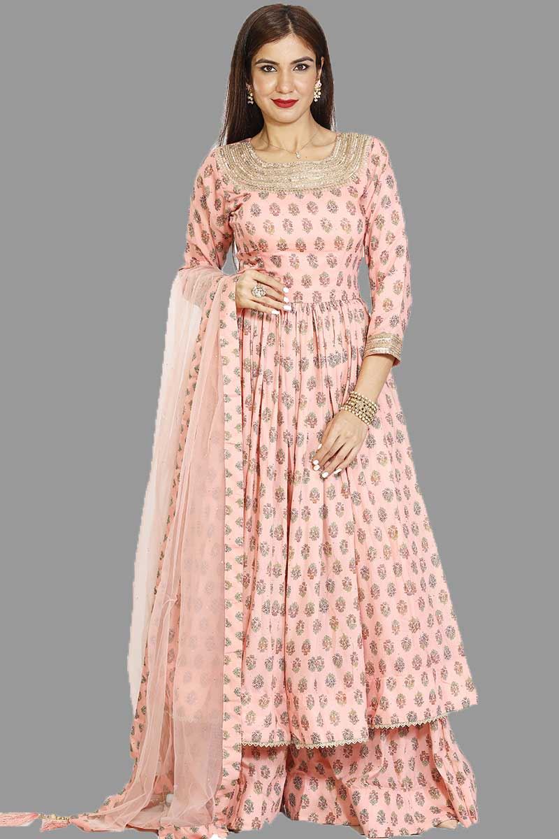 printed palazzo suit