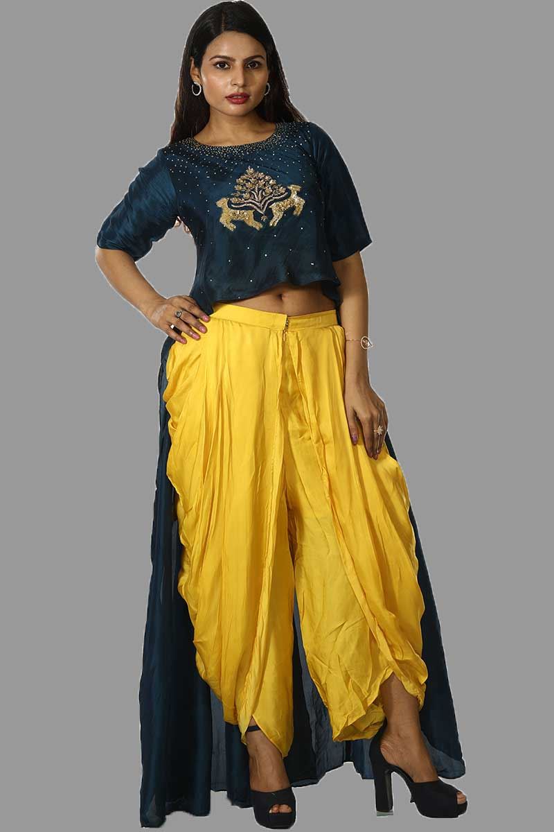 anarkali dhoti suit
