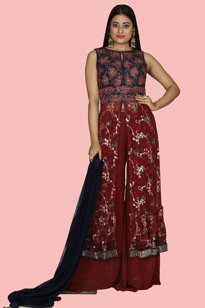 palazzo suits party wear online