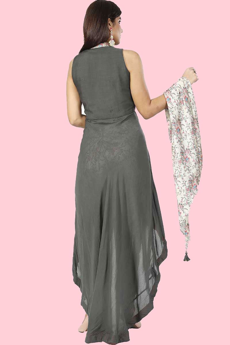 dhoti style gown