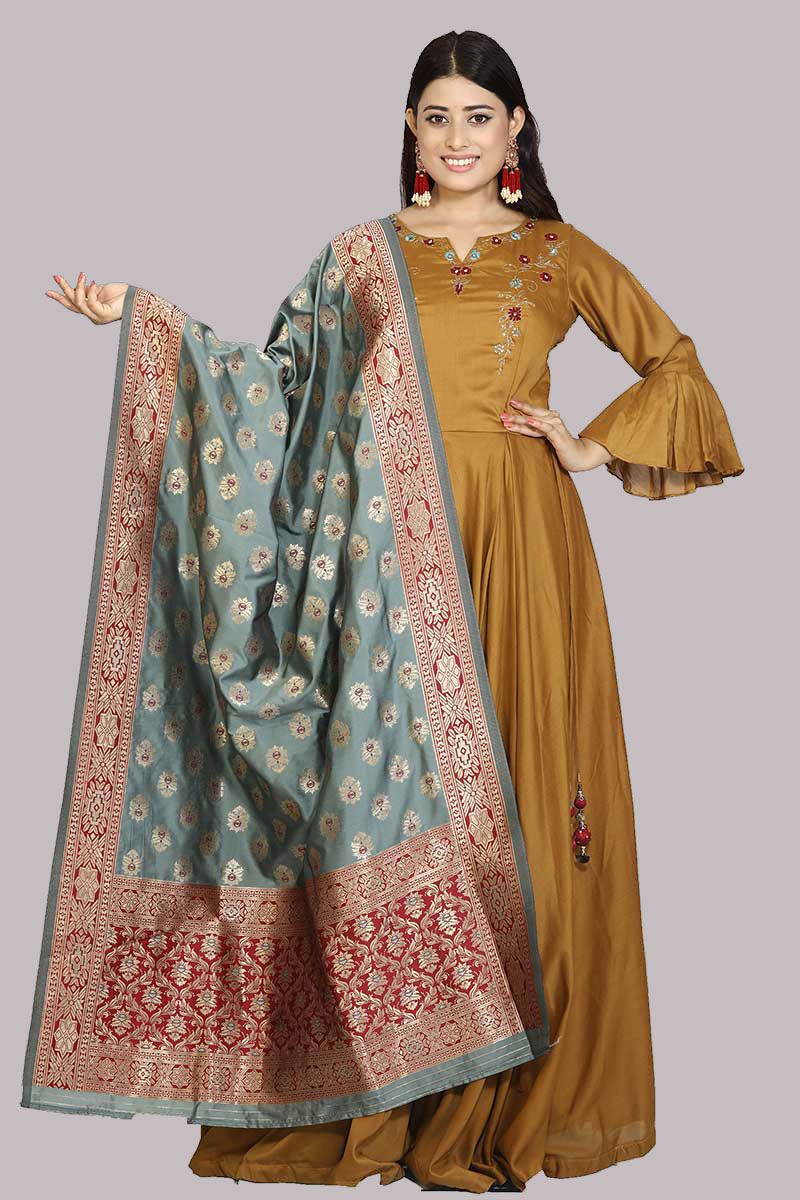 cotton silk anarkali dresses