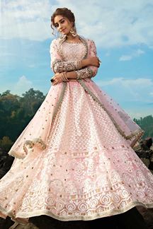 Picture of Designer Fancy Pink Color Lehenga Choli