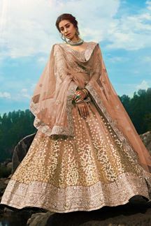 Picture of Pretty Brown Colored Lehenga Choli