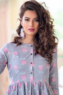 Picture of Fantastic lavender Colored Partywear Printed Kurti