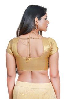 Picture of Vibrant Copper gold Colored Readymade Blouse