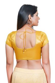 Picture of Vibrant Yellow Colored Readymade Blouse