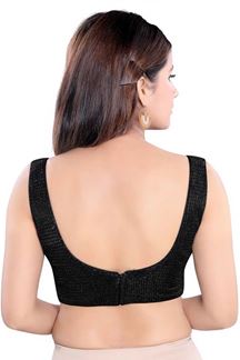 Picture of Designer Black Colored Readymade Blouse