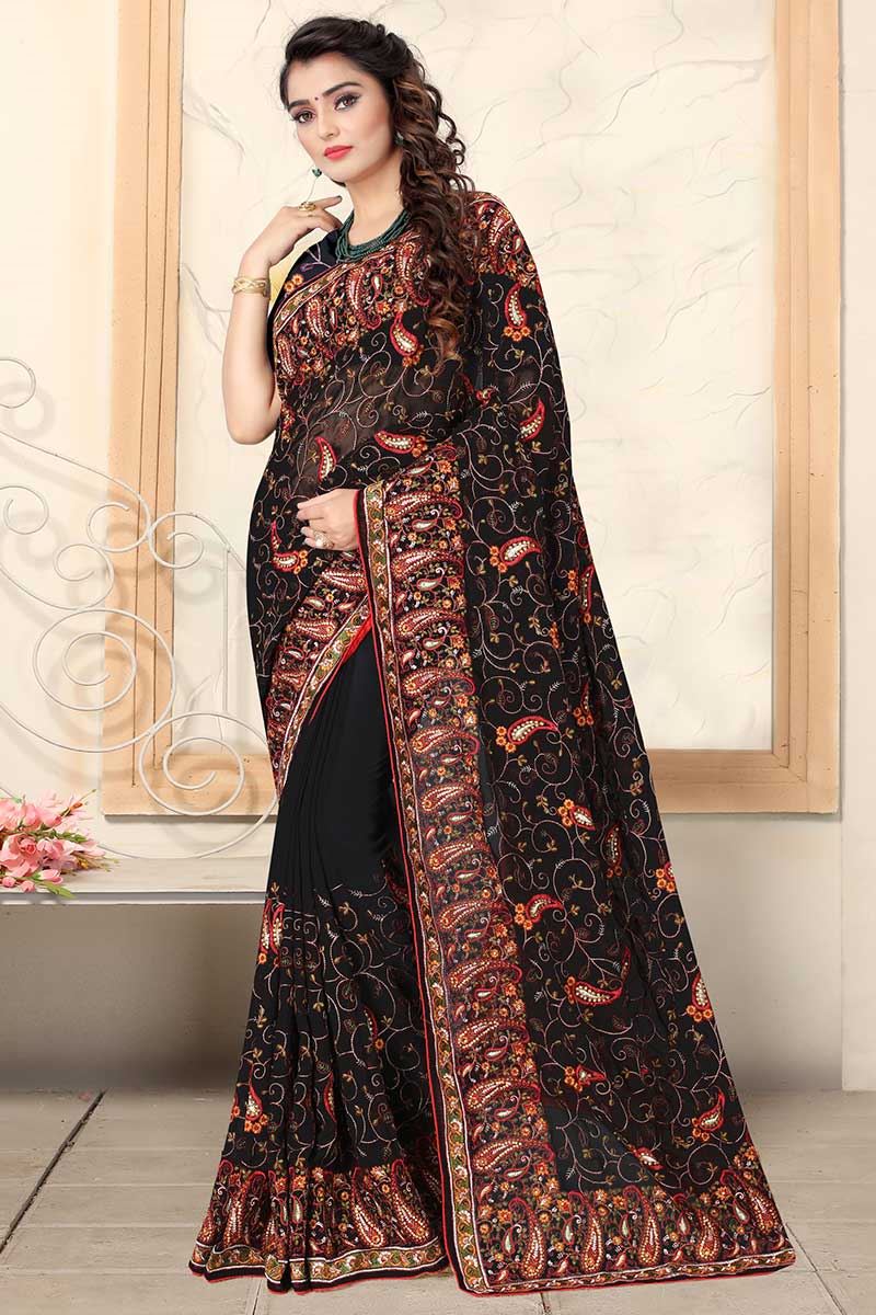 Handloom Tussar Munga Silk Embroidery Saree, for Anti-Wrinkle,  Shrink-Resistant, Pattern : Embroidered at Rs 2,400 / Piece in Nadia