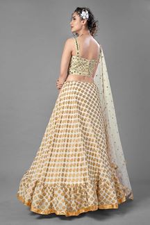 Picture of Amazing White Colored Designer Lehenga Choli