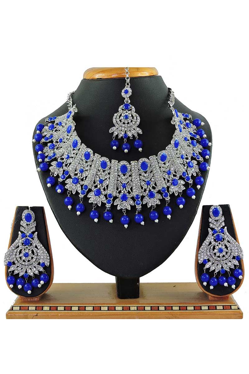 Necklace discount set blue