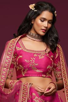 Picture of Designer Pink Colored Traditional Lehenga choli