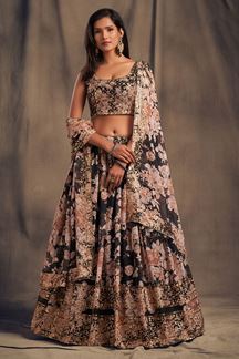 Picture of Glamorous Black Colored Designer Lehenga Choli