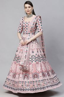 Picture of Alluring Pink Colored Designer Lehenga Choli