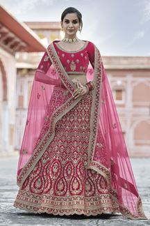 Picture of Alluring Pink Colored Designer Lehenga Choli