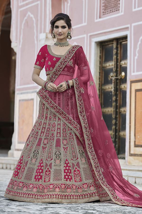 Picture of Lovely Pink Colored Designer Lehenga Choli