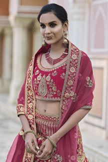 Picture of Ravishing Pink Colored Designer Lehenga Choli