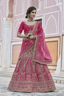 Picture of Engaging Pink Colored Designer Lehenga Choli
