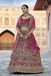 Picture of Astounding Pink Colored Designer Lehenga Choli