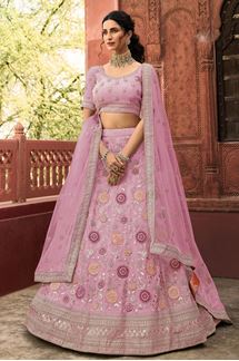 Picture of Classy Pink Colored Designer Lehenga Choli