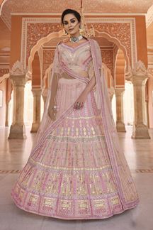 Picture of Appealing Pink Colored Designer Lehenga Choli