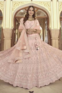 Picture of Stunning Pink Colored Designer Lehenga Choli
