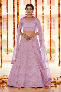 Picture of Attractive Pink Colored Designer Lehenga Choli