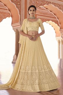 Picture of Charming Off-White Colored Designer Lehenga Choli