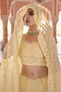 Picture of Charming Off-White Colored Designer Lehenga Choli