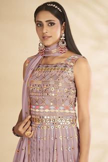 Picture of Exquisite Mauve Colored Designer Suit