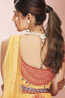 Picture of Pretty Mustard Colored Designer Lehenga Choli