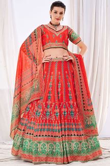 Picture of Charming Red Colored Designer Lehenga Choli