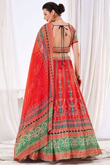 Picture of Charming Red Colored Designer Lehenga Choli