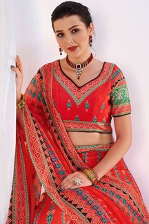 Picture of Charming Red Colored Designer Lehenga Choli